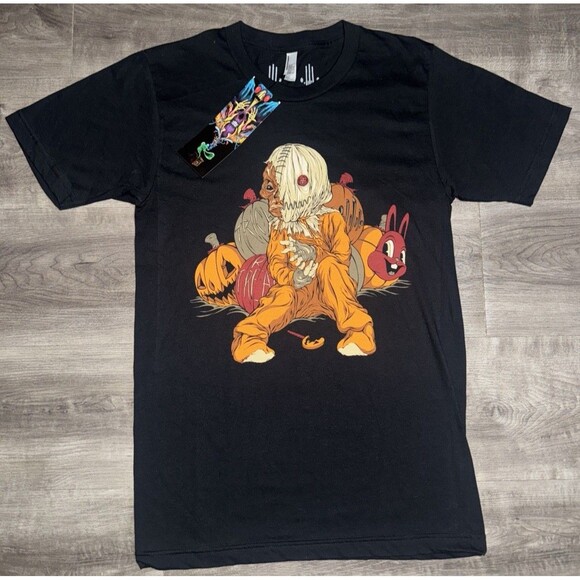 Trick R Treat American Apparel T Shirt Sam Size Small NWT Halloween Shirt Horror - Picture 1 of 4